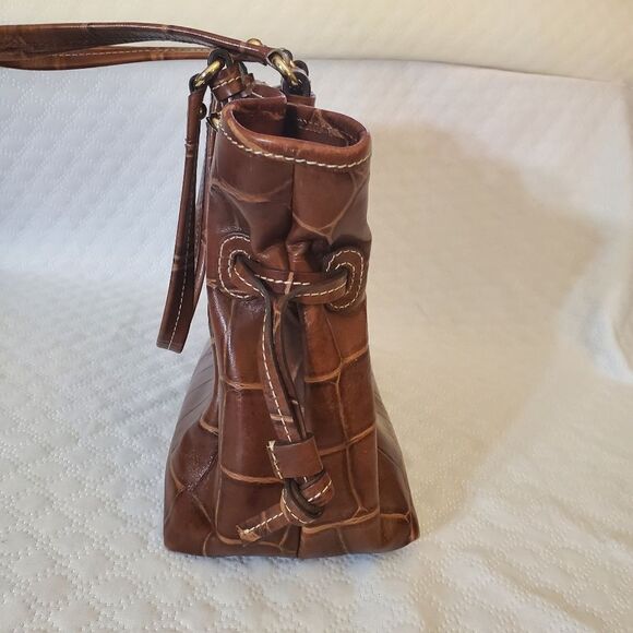 Dooney & Bourke Medium Chiara Brown Leather Handbag - Picture 4 of 13